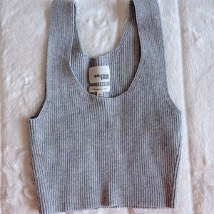 Aritzia Wilfred Free Knitted Cropped Tank- size XS